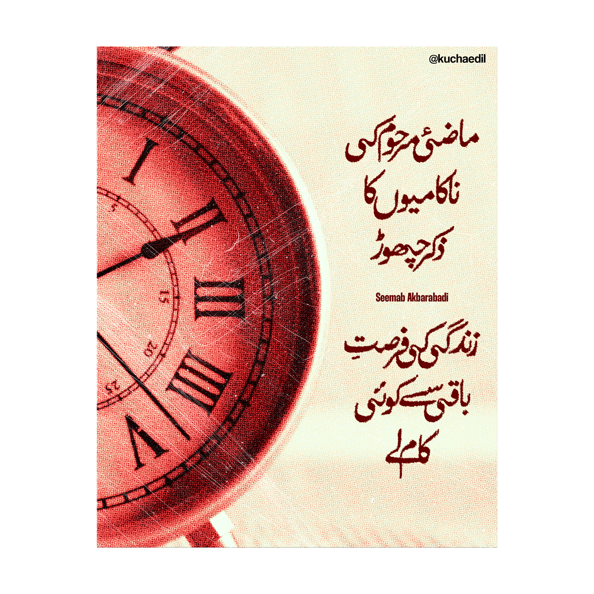 mazi e marhoom ki nakamiyon ka zikr chor seemab akhbarabadi poetry